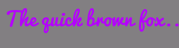 Image with Font Color B500FF and Background Color 827F82
